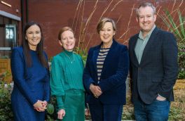 Mark Noble (Chair) with guest speakers Sharon Yourell Lawlor, Grace Binchy, Una Herlihy. 